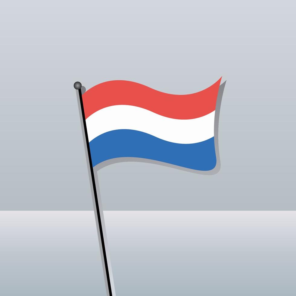 Illustration of Luxembourg flag Template vector