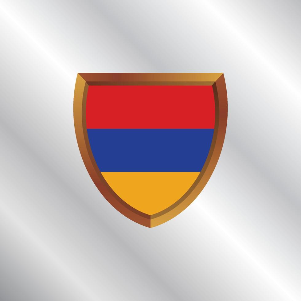 Illustration of Armenia flag Template vector