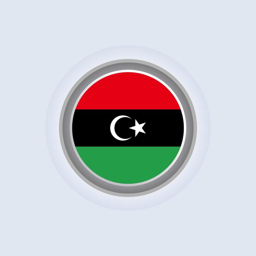 Illustration of Libya flag Template vector