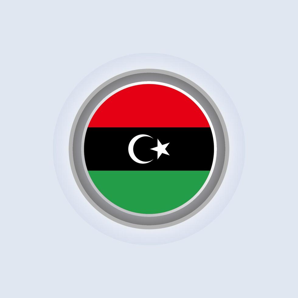 Illustration of Libya flag Template vector