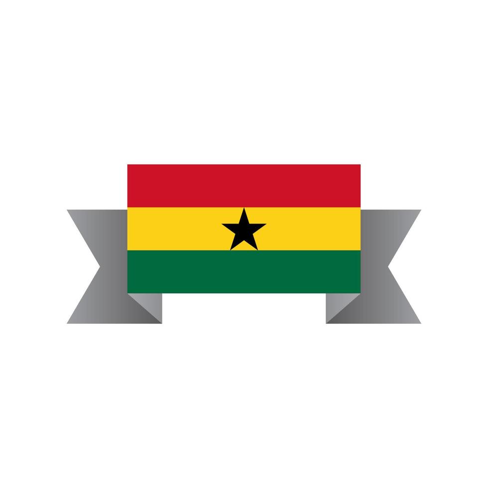 Illustration of Ghana flag Template vector