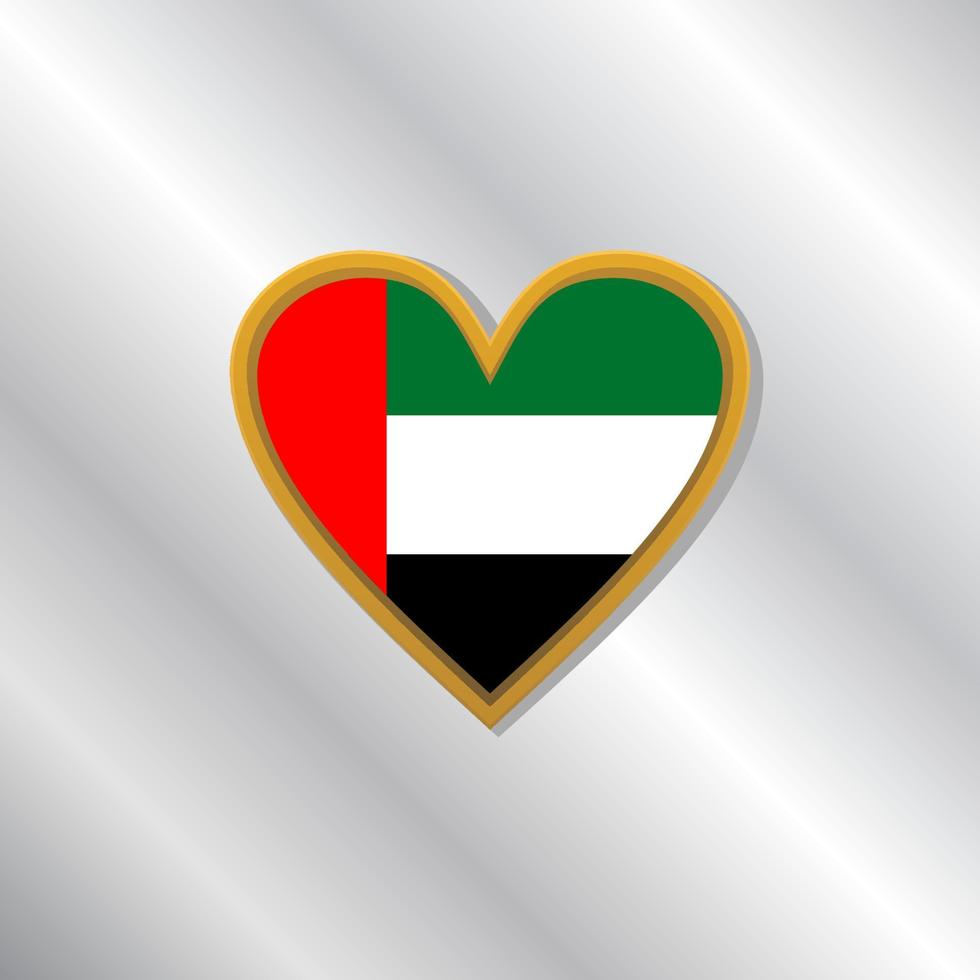 Illustration of Arab Emirates flag Template vector