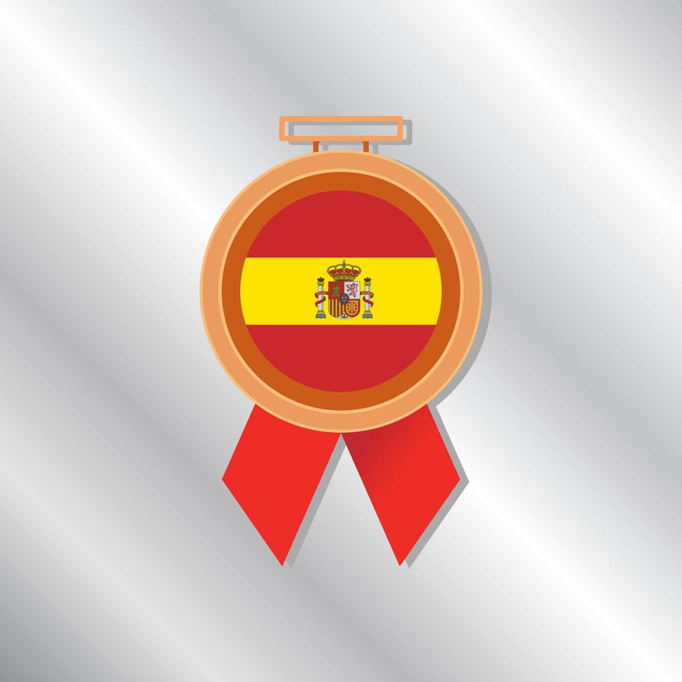 Illustration of Spain flag Template vector