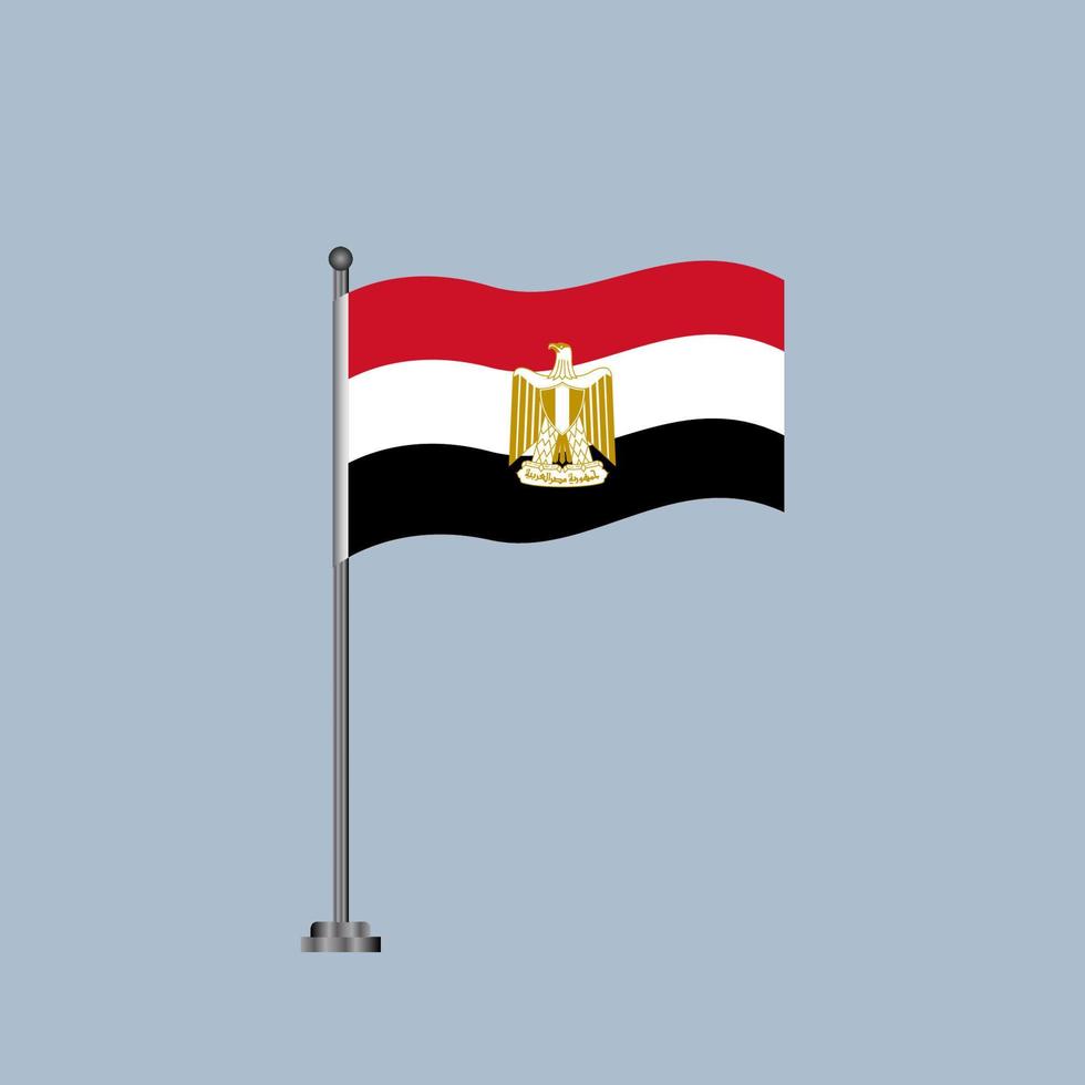 Illustration of Egypt flag Template vector