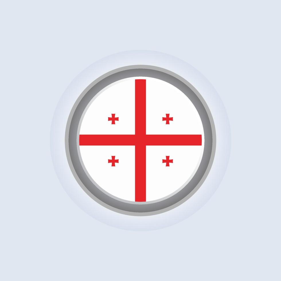 Illustration of Georgia flag Template vector