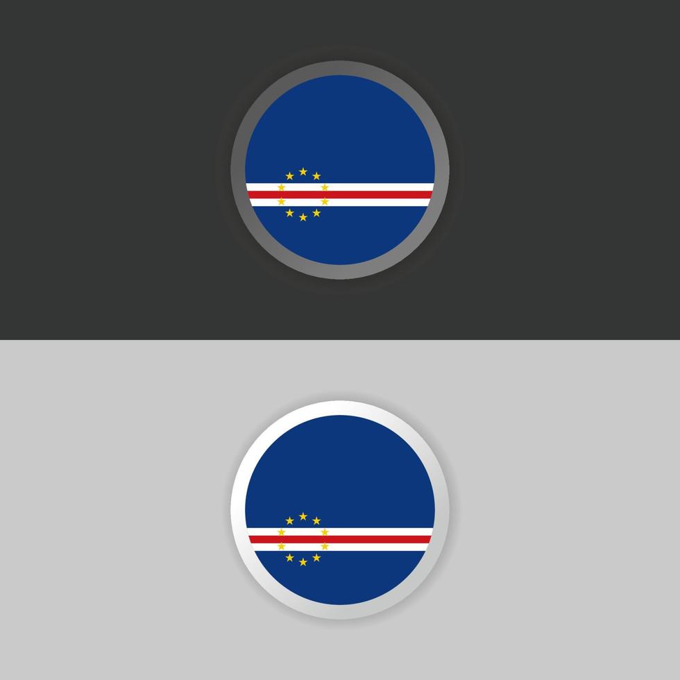 Illustration of Cape Verde flag Template vector