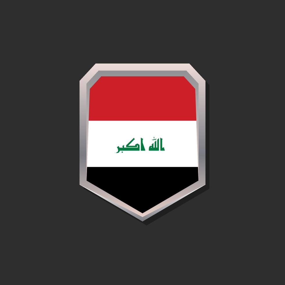 Illustration of Iraq flag Template vector