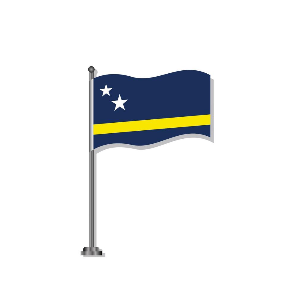 Illustration of Curacao flag Template vector