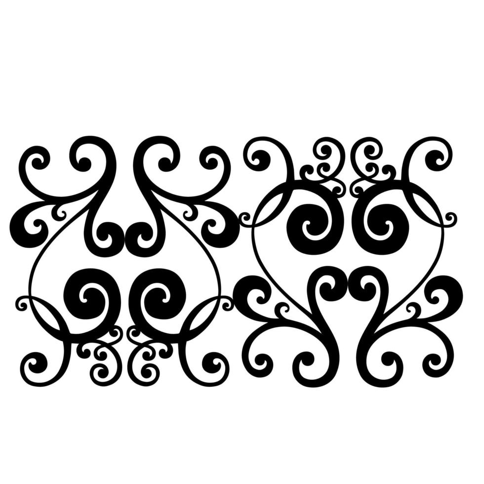 Vector damask vintage baroque scroll ornament swirl. Victorian monogram heraldic shield swirl. Retro floral leaf pattern border foliage antique  acanthus calligraphy engraved tattoo. Seamless pattern