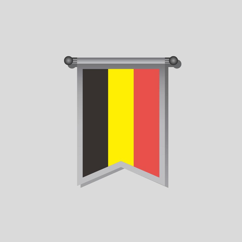 ilustración de la plantilla de la bandera de bélgica vector