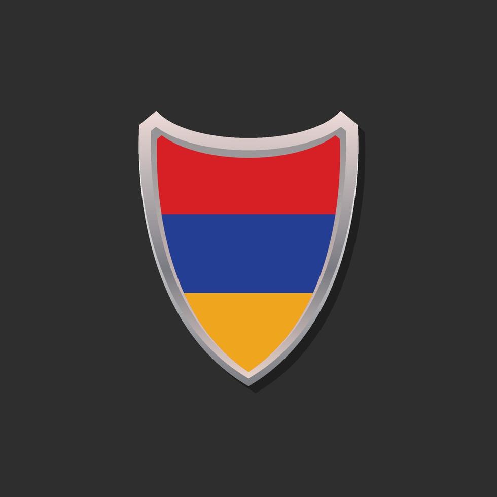 Illustration of Armenia flag Template vector