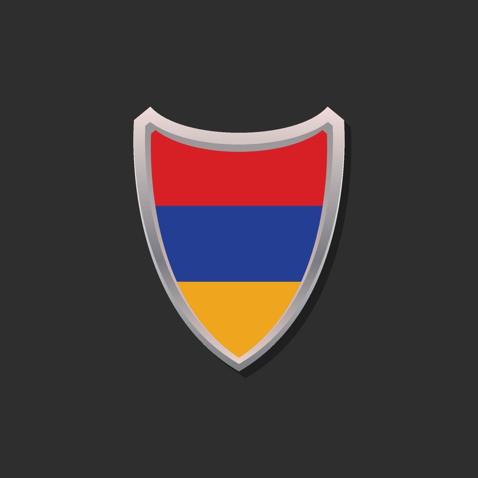 ilustración de la plantilla de la bandera de armenia vector