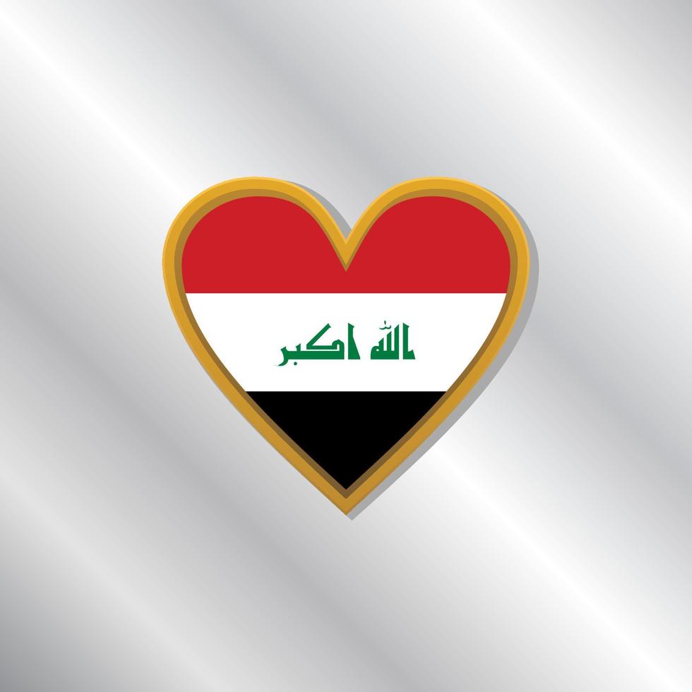 Illustration of Iraq flag Template vector