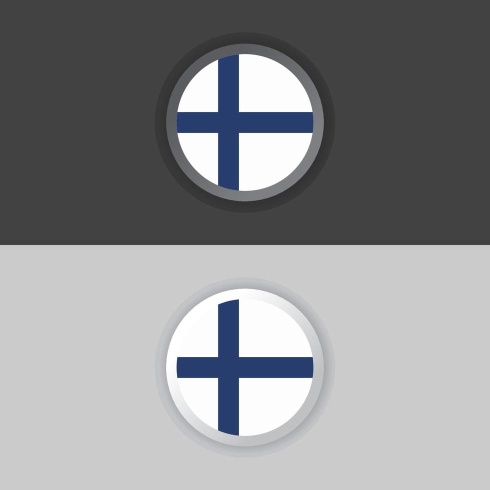 Illustration of Finland flag Template vector