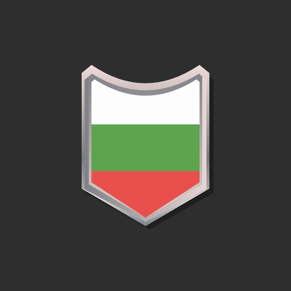 ilustración de plantilla de bandera de bulgaria vector