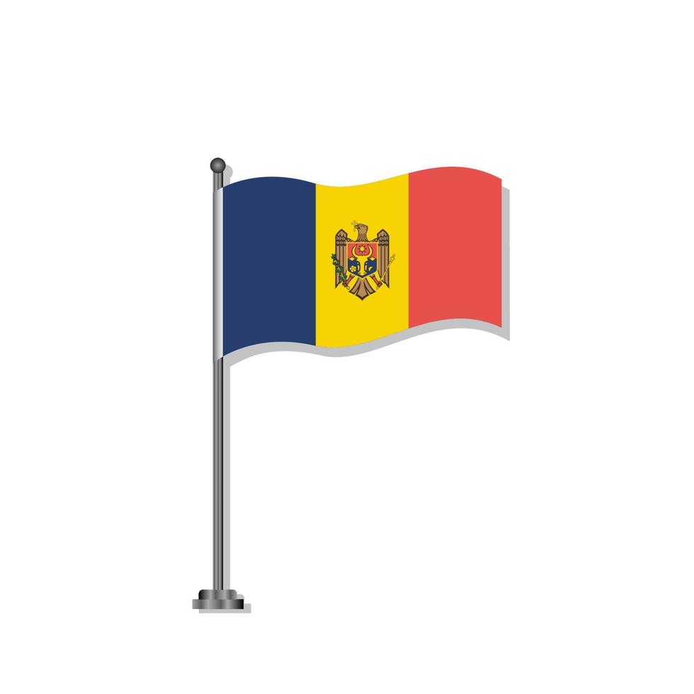 Illustration of Moldova flag Template vector