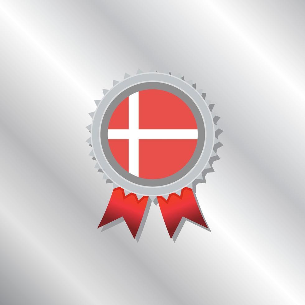 Illustration of Denmark flag Template vector