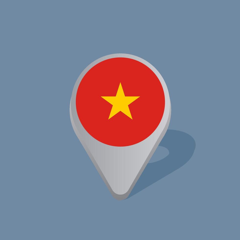 Illustration of Vietnam flag Template vector
