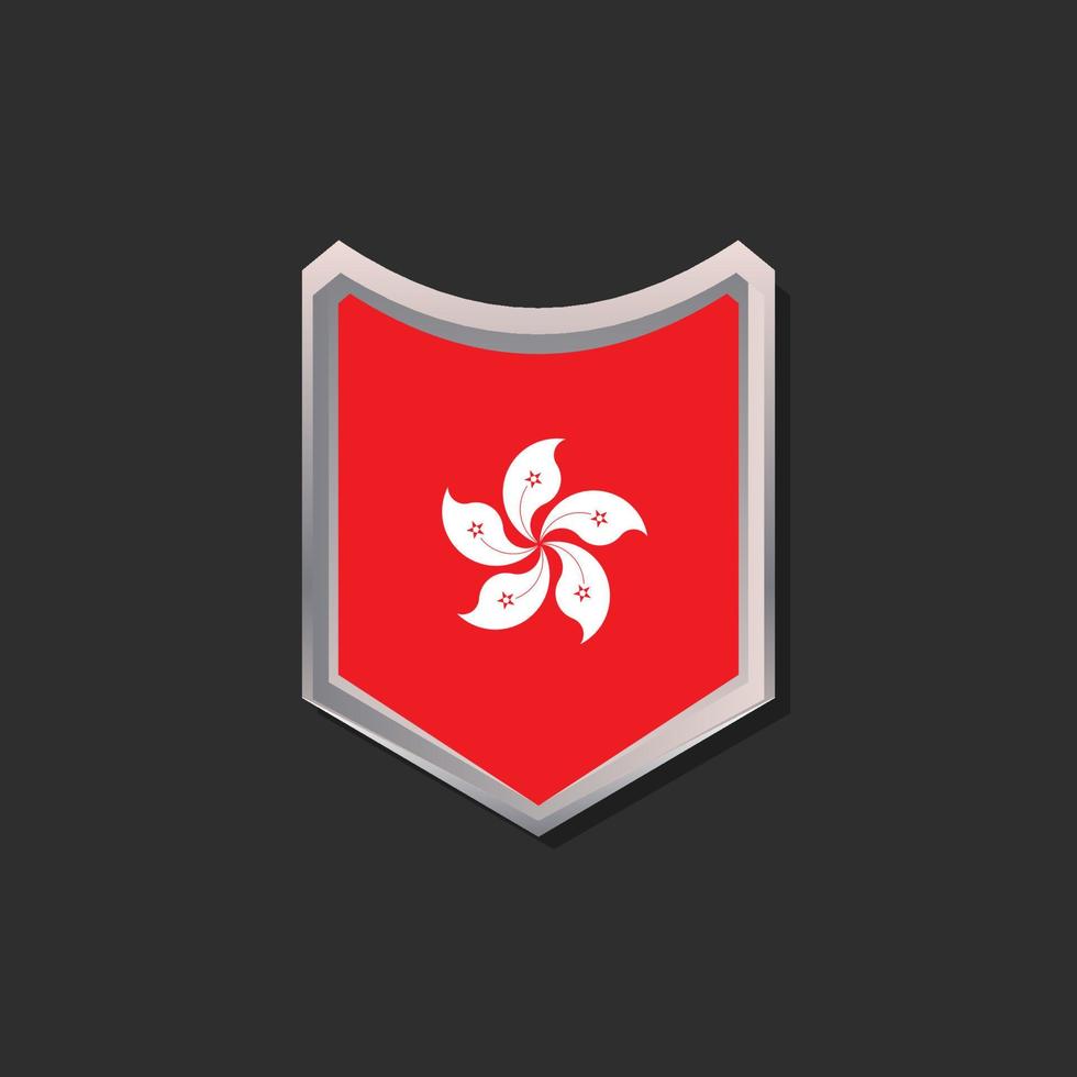Illustration of Hong Kong flag Template vector