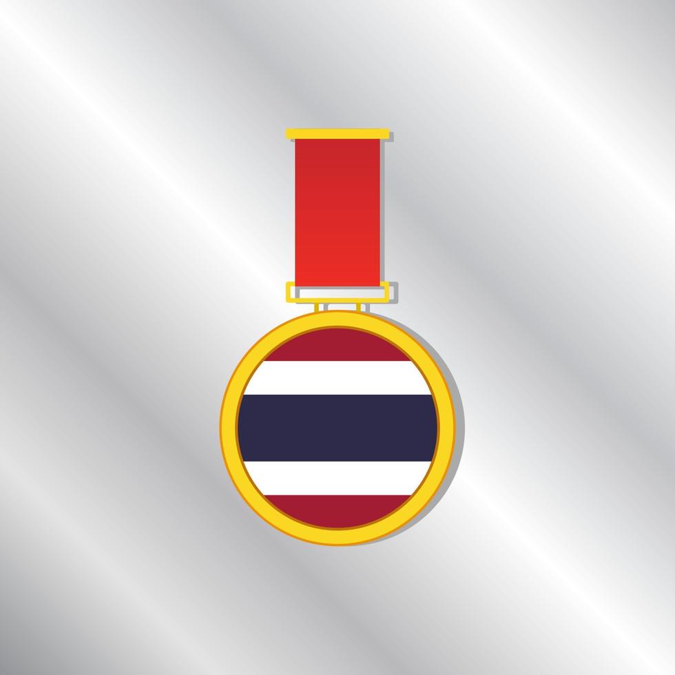 ilustración de la plantilla de la bandera de tailandia vector