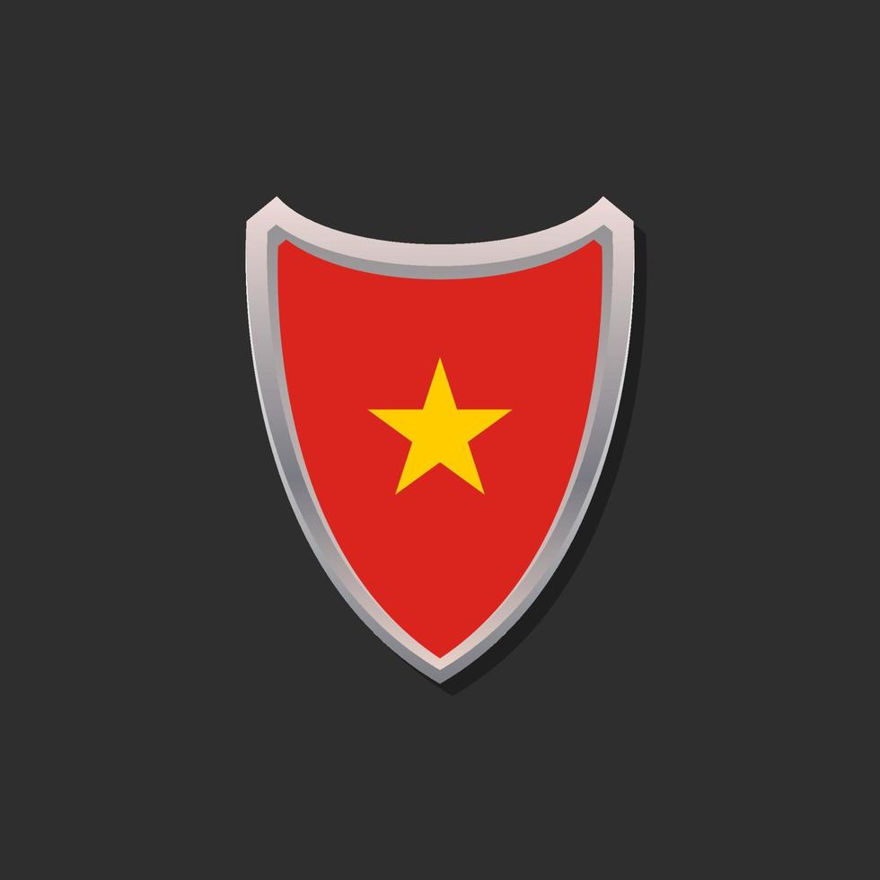Illustration of Vietnam flag Template vector