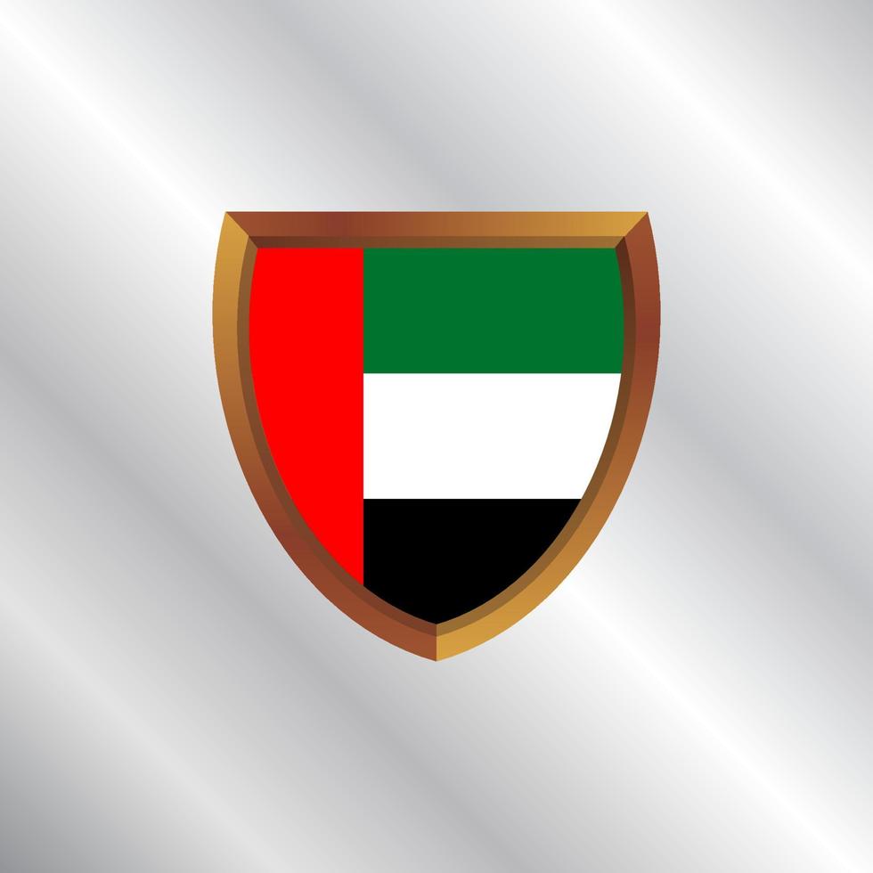 Illustration of Arab Emirates flag Template vector