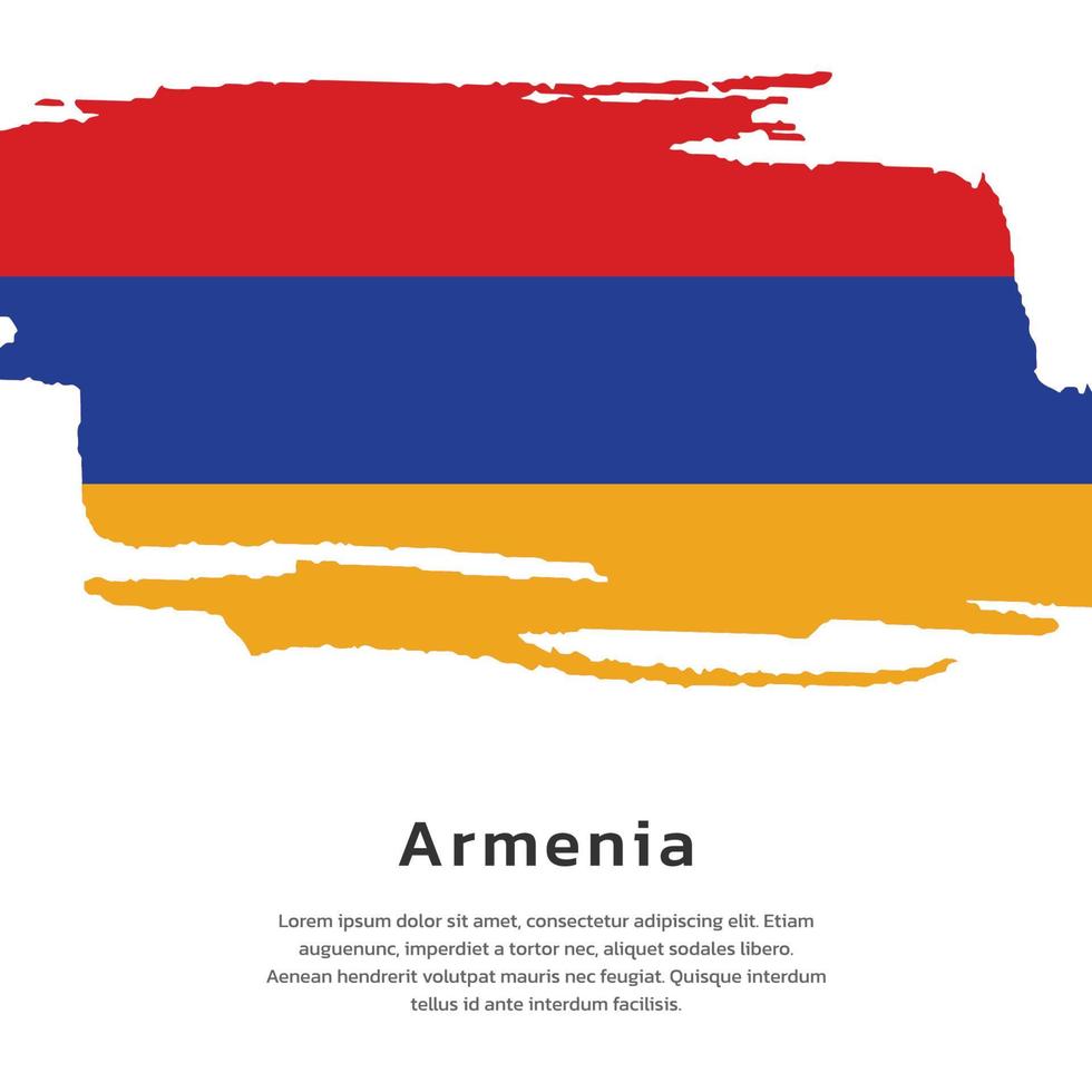 Illustration of Armenia flag Template vector