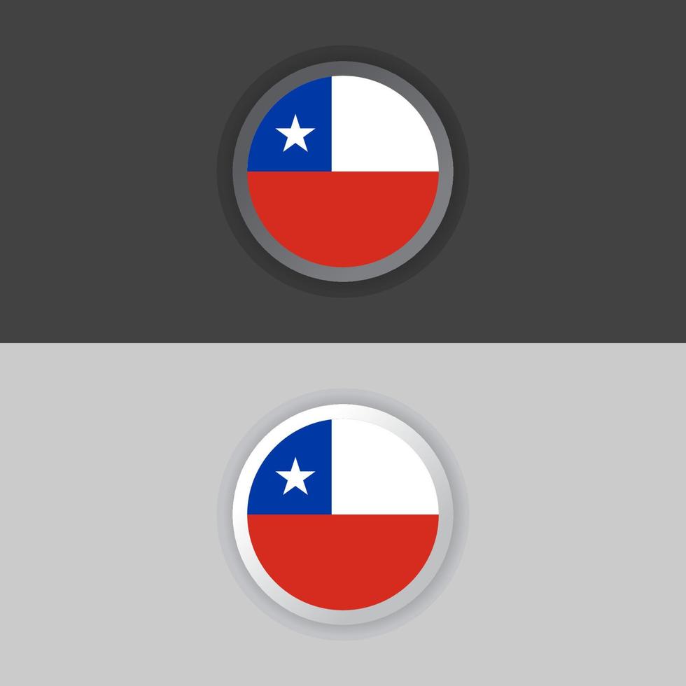 ilustración de plantilla de bandera de chile vector