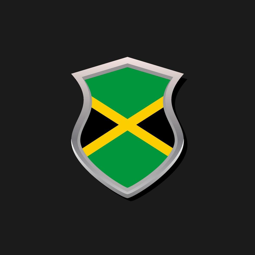 ilustración de la plantilla de la bandera de jamaica vector