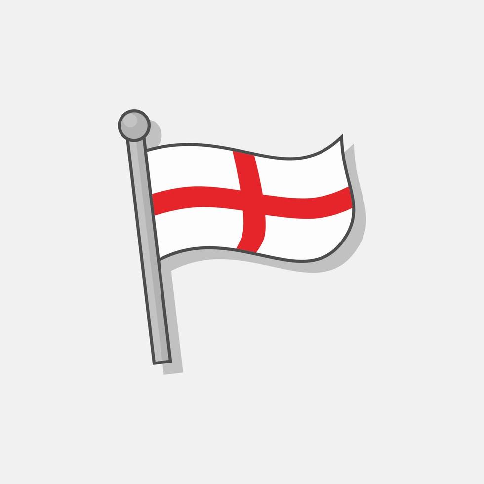 Illustration of England flag Template vector