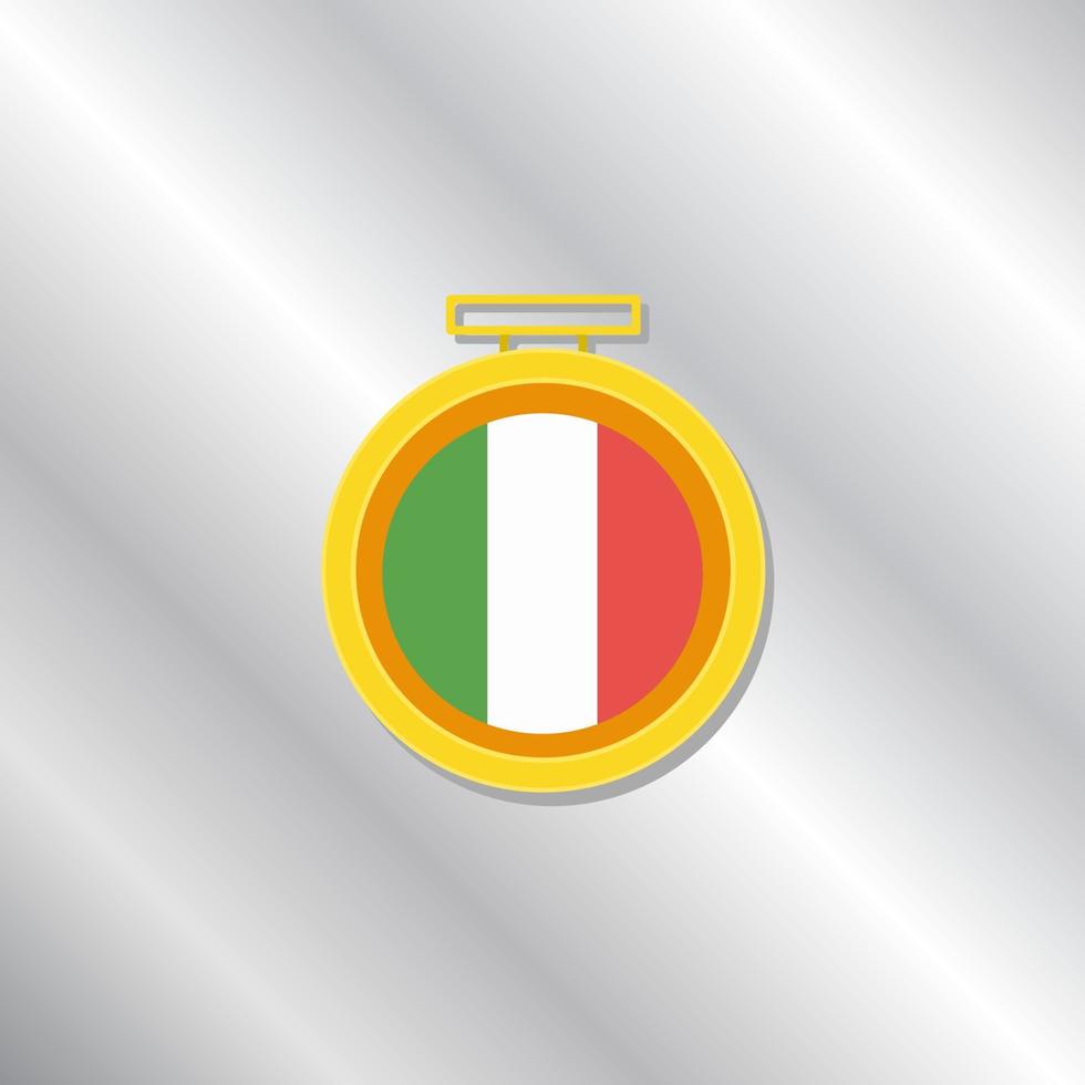 ilustración de la plantilla de la bandera de italia vector