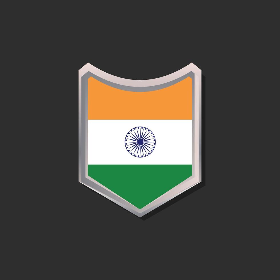 Illustration of India flag Template vector