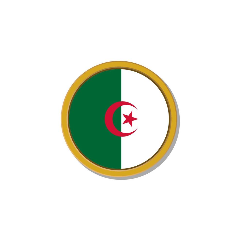 Illustration of Algeria flag Template vector