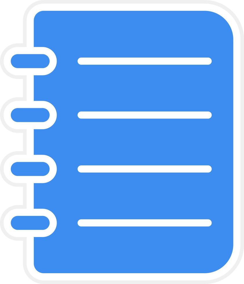 Notebook Icon Style vector