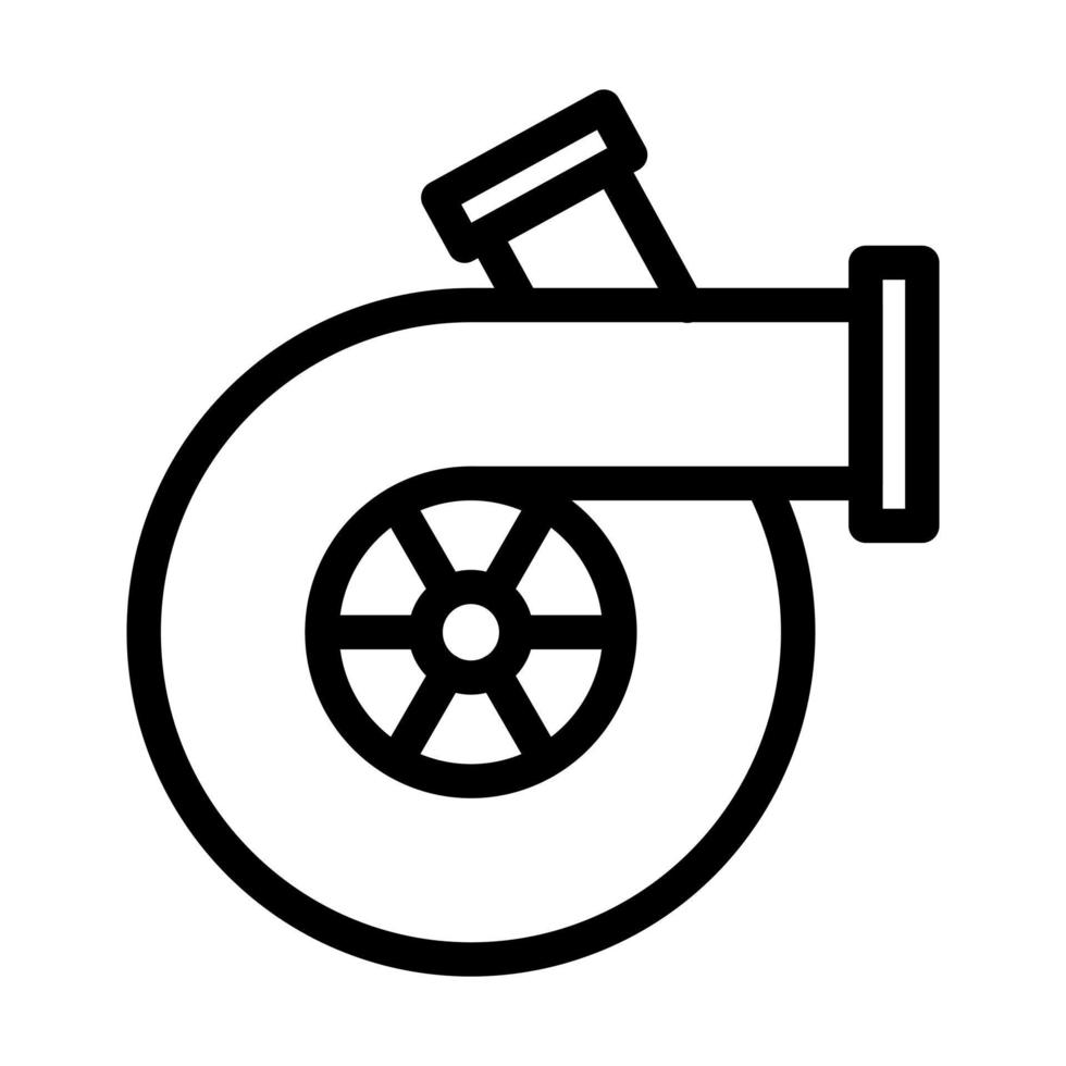 diseño de icono turbo vector