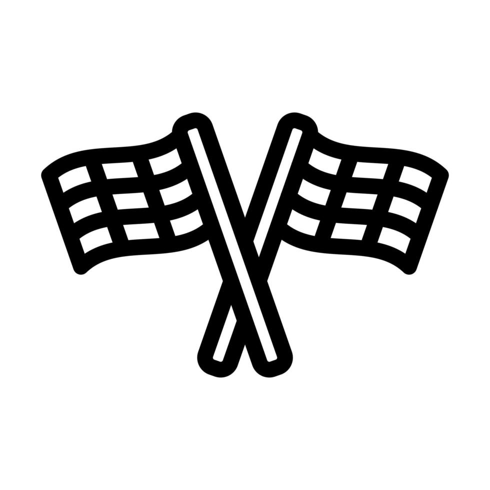 Pit Flag Icon Design vector