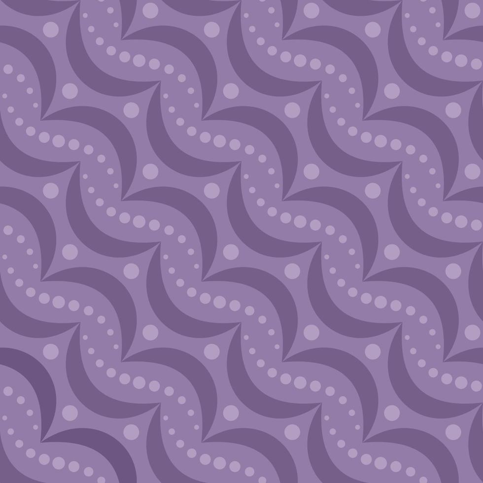 LIGHT LILAC ABSTRACT SEAMLESS PATTERN WITH CIRCLES HALF MOONS IN VECTOR