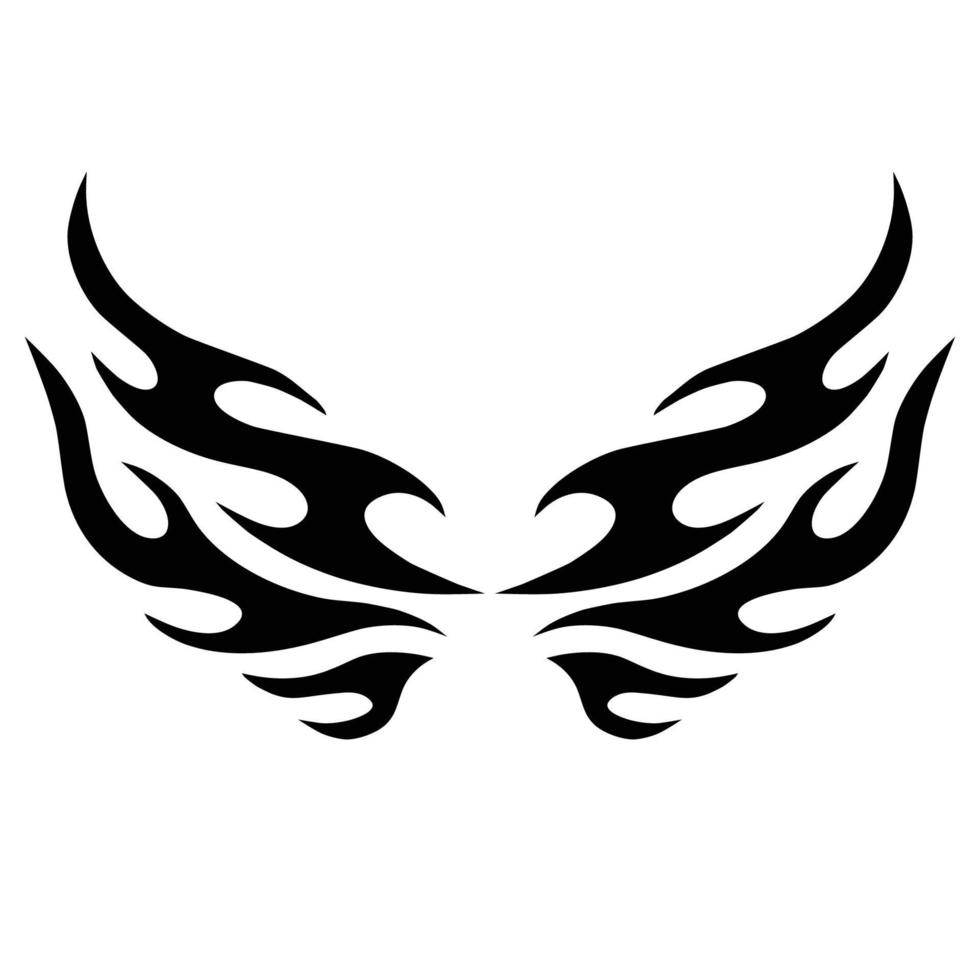 tribal wing symbol vector design