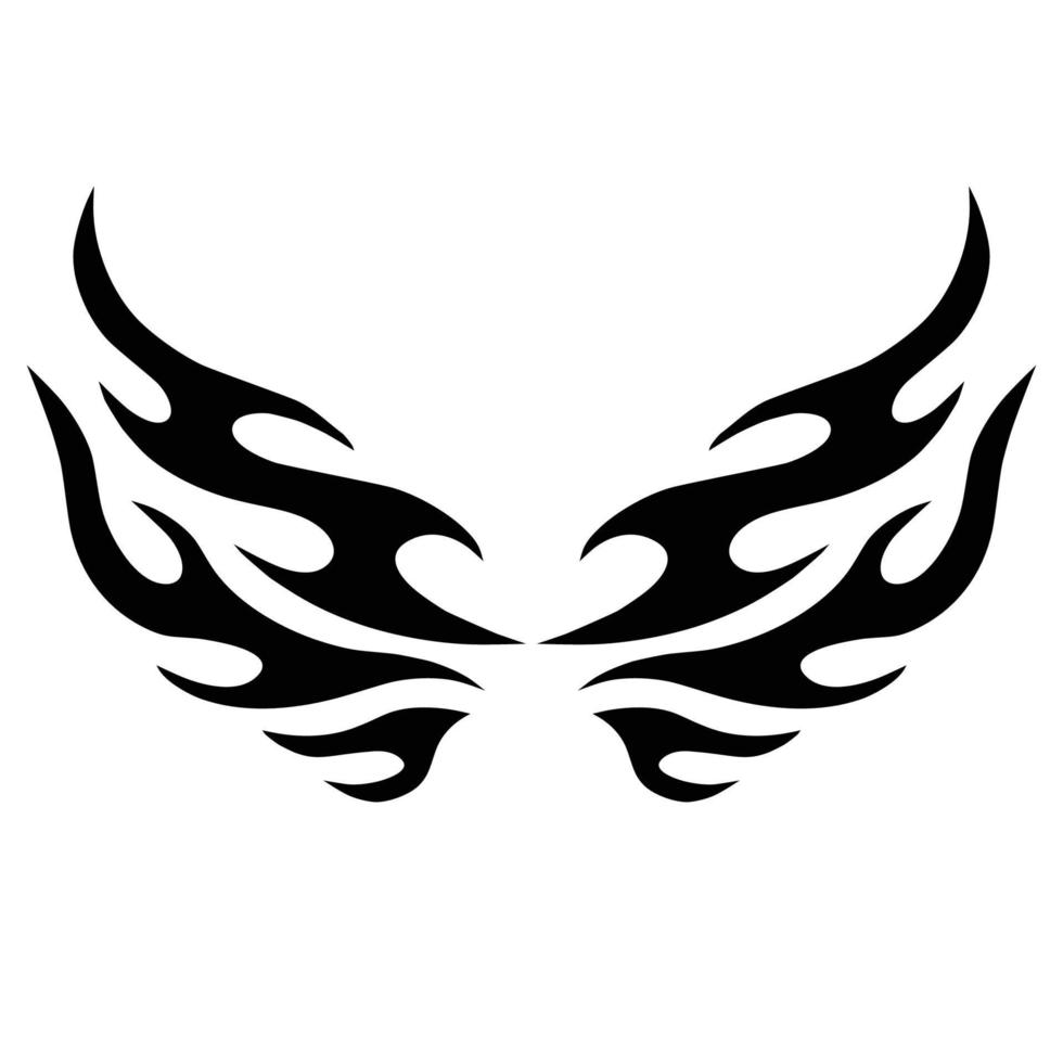 tribal wing symbol vector design