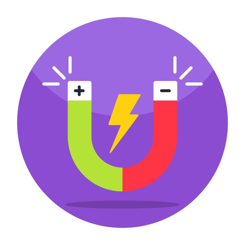 Unique design icon of magnet vector