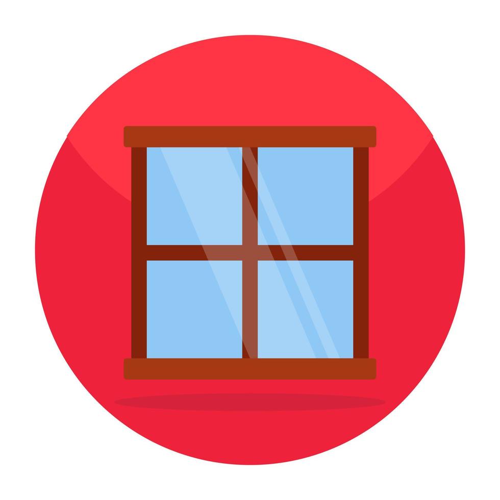 Editable design icon of window vector