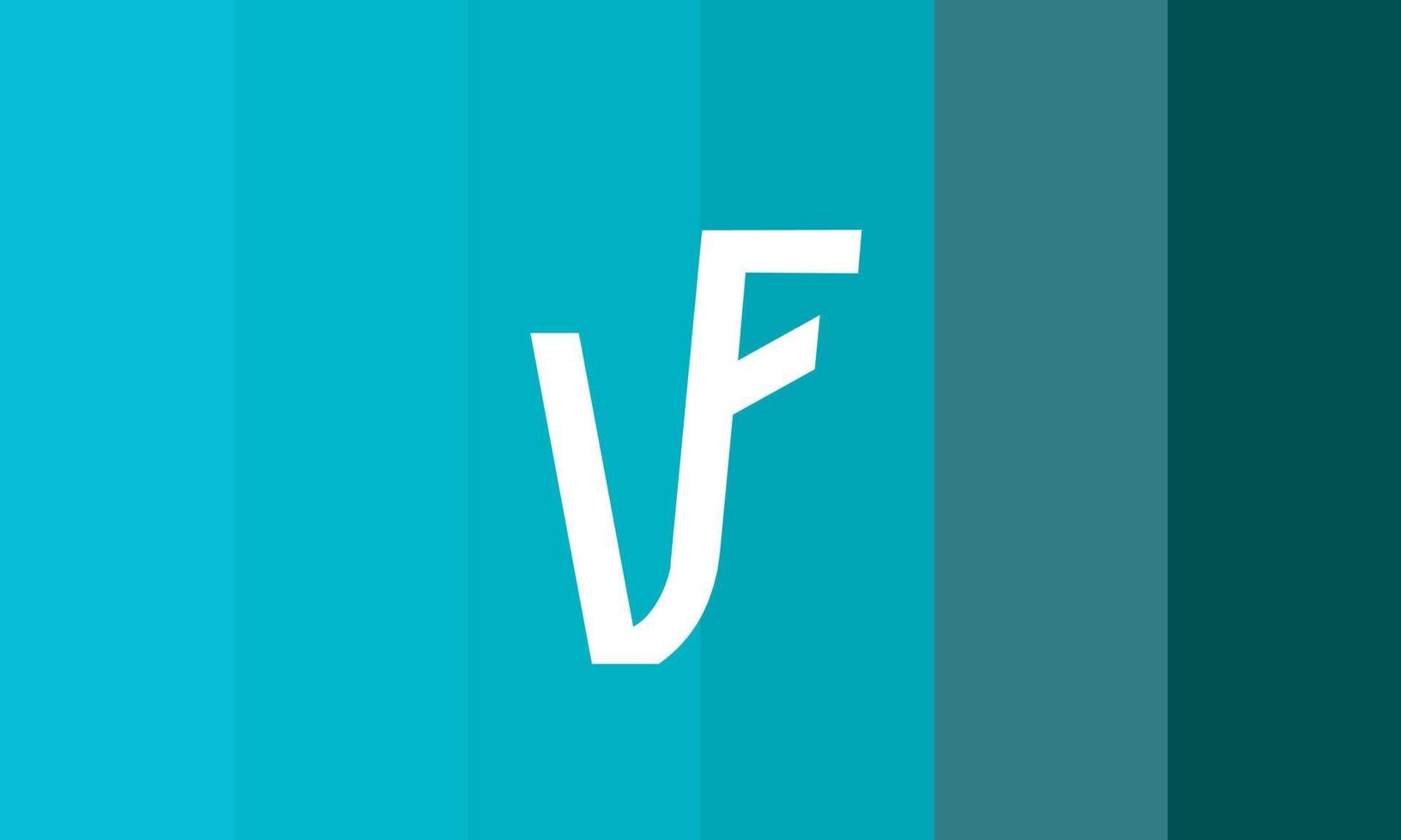 Alphabet letters Initials Monogram logo VF, FV, V and F vector