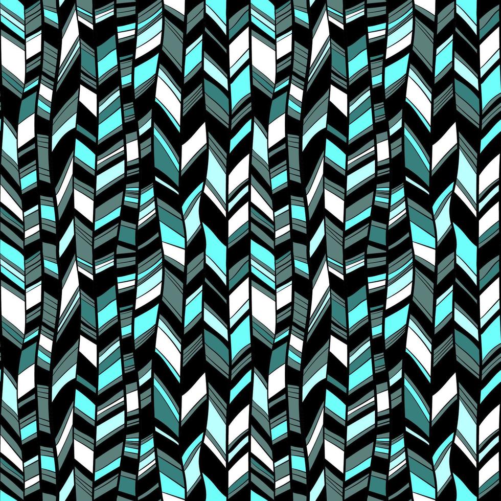 Seamless pattern with abstract feathers vector