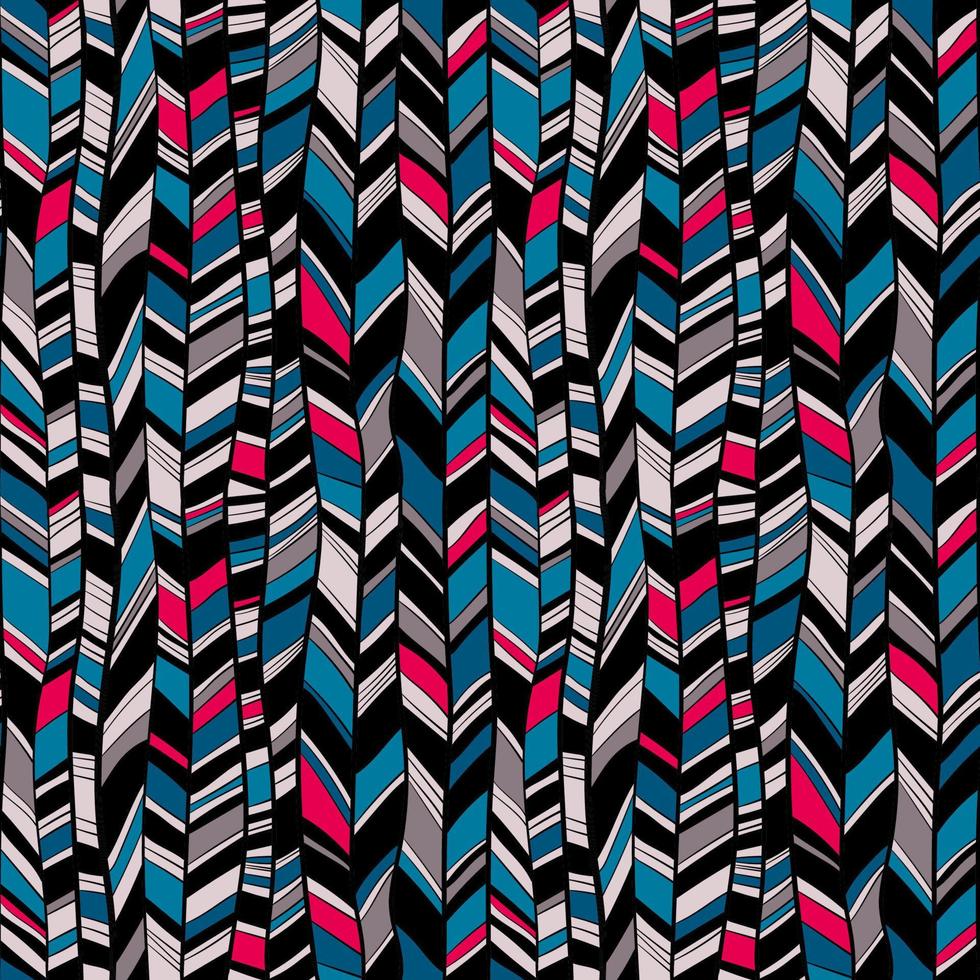 Seamless pattern with abstract feathers vector