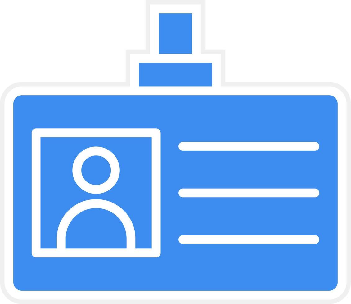Id Card Icon Style vector