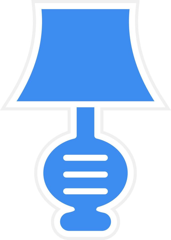 estilo de icono de lámpara vector