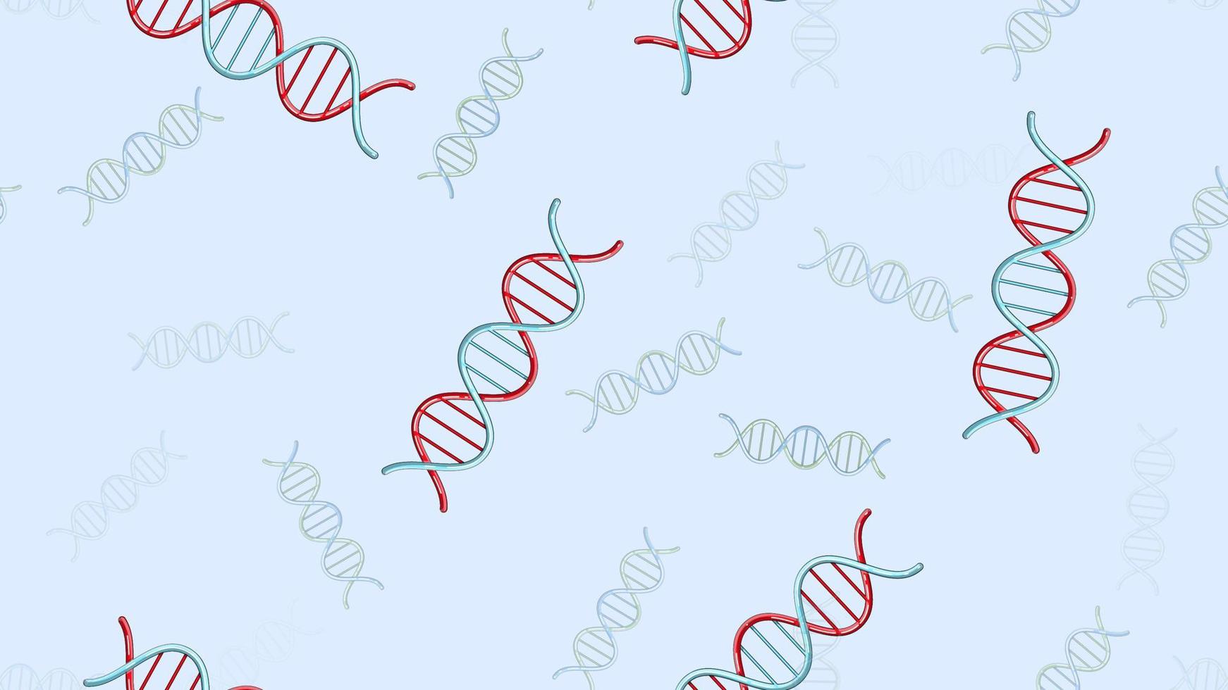 textura de patrón sin costuras de interminables estructuras abstractas científicas médicas repetitivas de modelos de moléculas de genes de adn sobre un fondo azul. ilustración vectorial vector