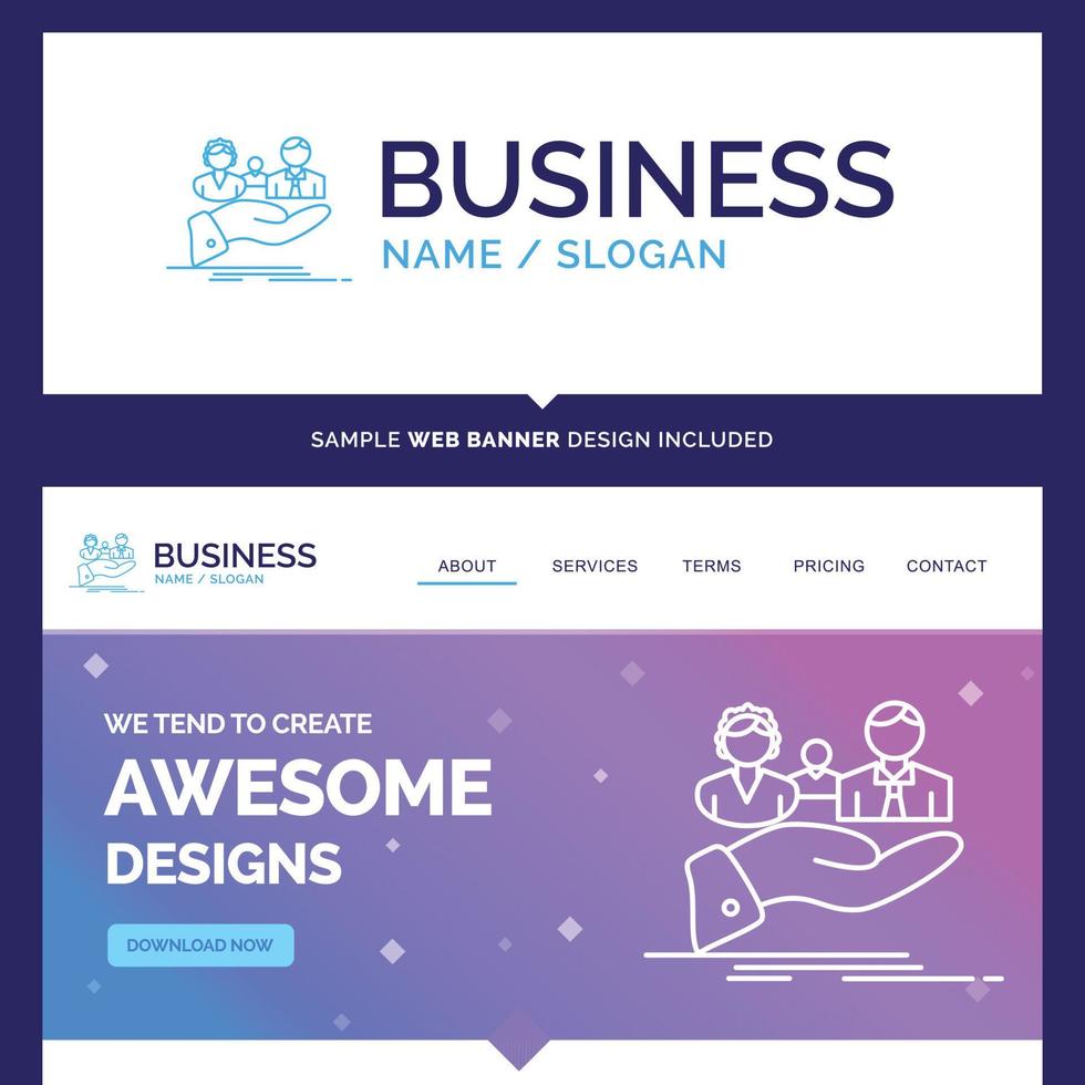 Beautiful Business Concept Brand Name insurance. vector