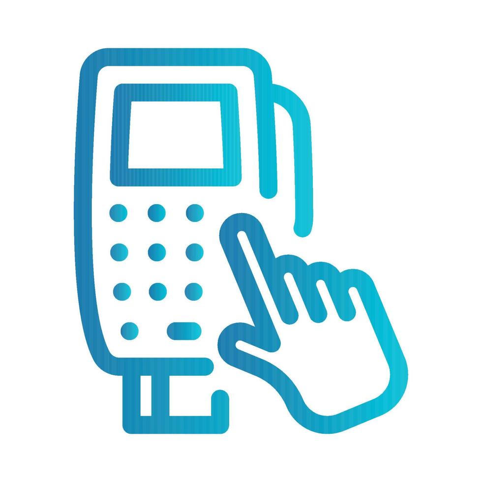 Flat illustration on a theme payment terminal vector