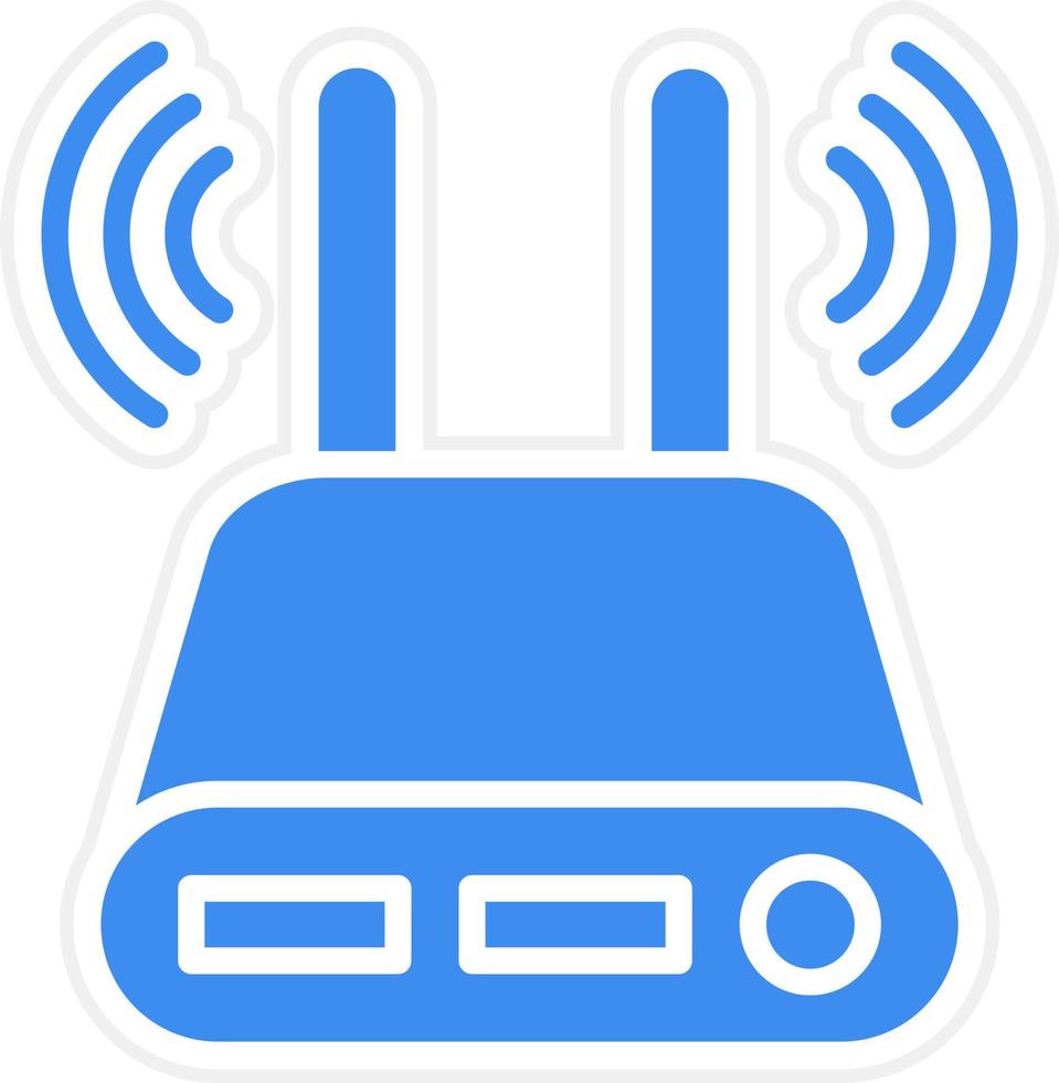 Modem Icon Style vector